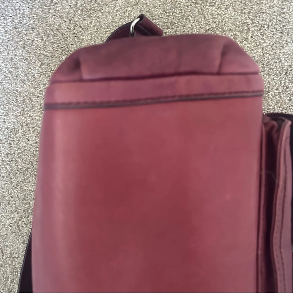 Michael Kors oxblood leather handbag 90’s Y2K